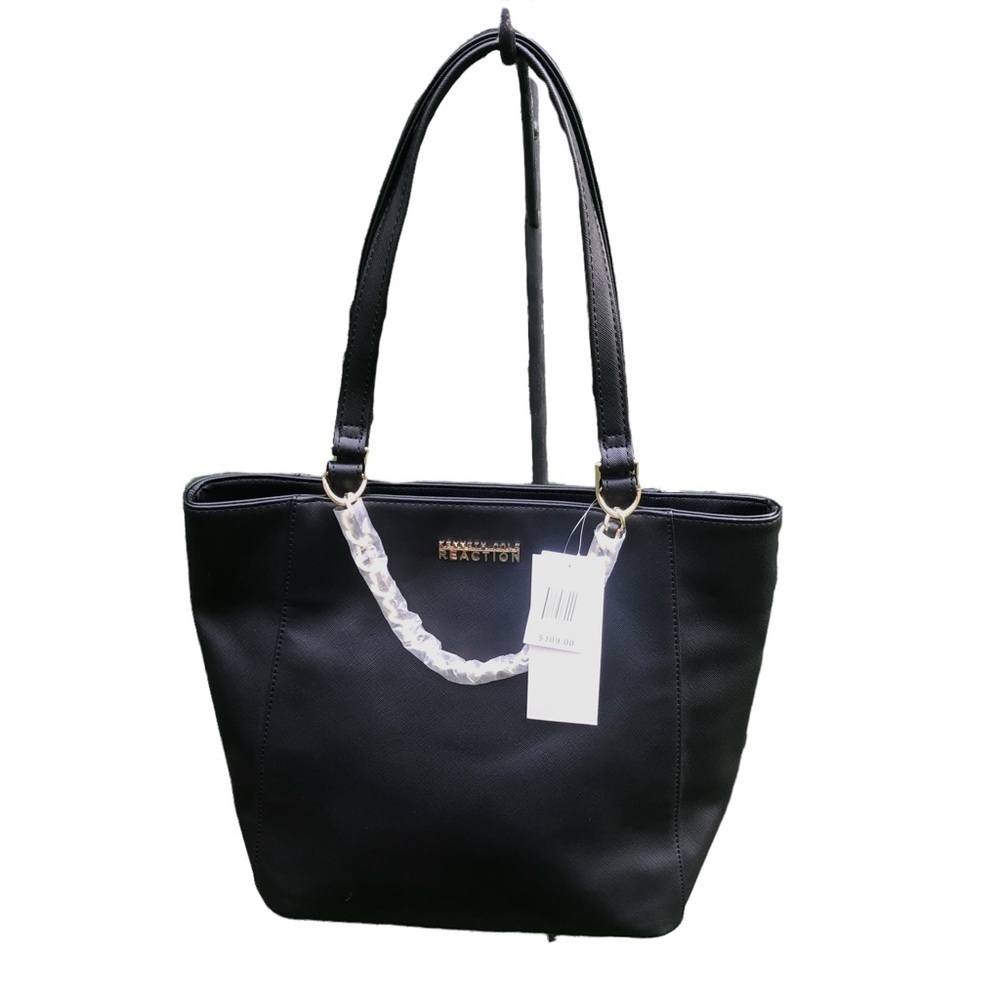 NWT Kenneth Cole  Reaction Black Manmade Leather Bag